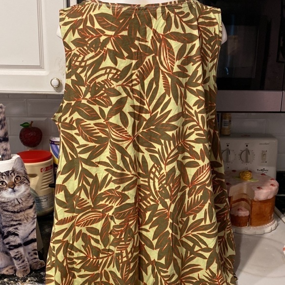 Q womens Woman Within casual sleeveless plus size top 3X - Picture 2 of 3